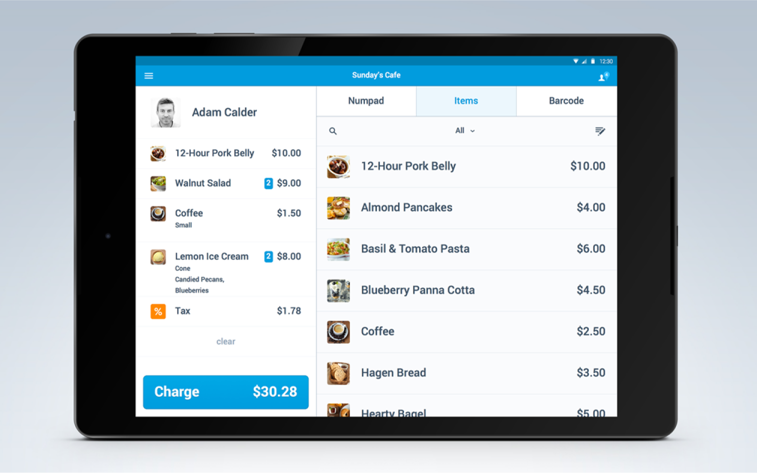 PayPal Here on tablet